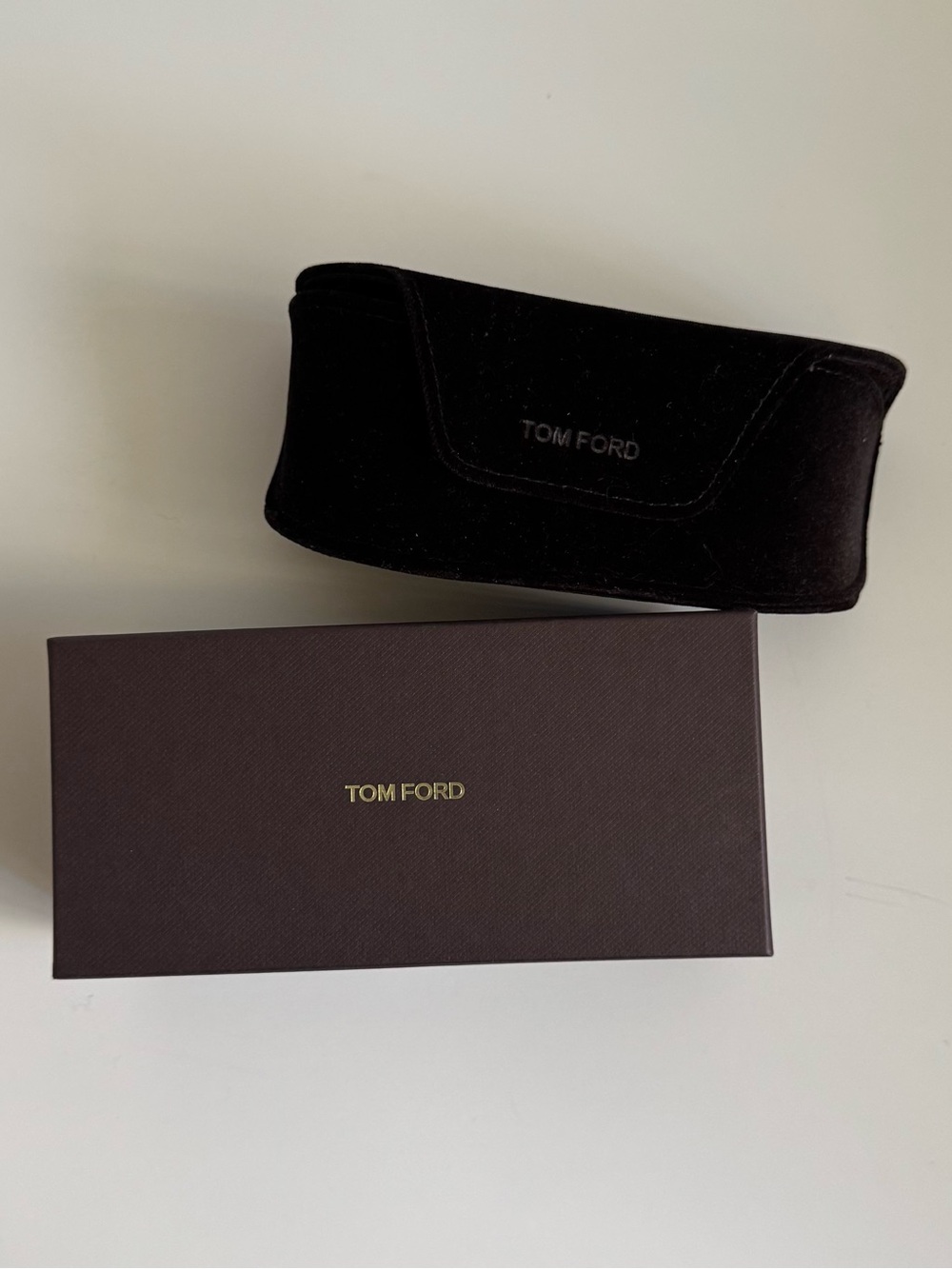 Tom Ford sunglasses case with box.